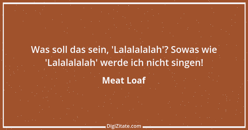 Zitat von Meat Loaf 8